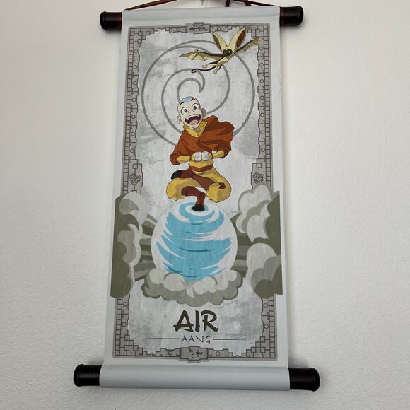 Culturefly Nick Box Exclusive Avatar The Last Airbender Aang Air Wall Art Scroll - Picture 2 of 5